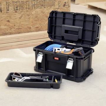 Keter Tool Case Connect Black - Versatile Heavy-Duty Toolbox