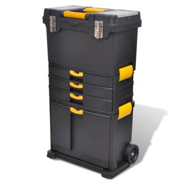 Portable Tool Case Chest Trolley - Durable & Spacious Storage