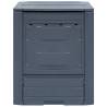 Garden Composter Grey 60x60x73 cm - 260 L | Hipo Market