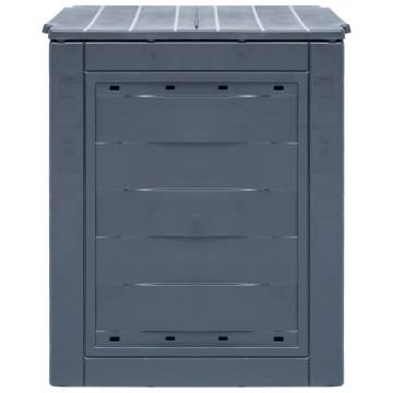 Garden Composter Grey 60x60x73 cm - 260 L | Hipo Market