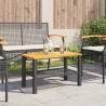 Garden Table Black 70x38x42 cm - Stylish Outdoor Furniture