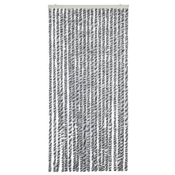 Fly Curtain Grey & Black/White 56x200 cm | Insect Protection