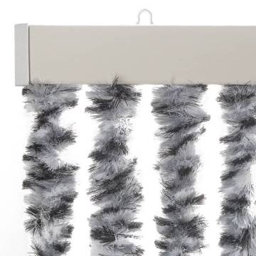 Fly Curtain Grey & Black/White 56x200 cm | Insect Protection