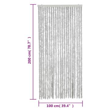 Fly Curtain Grey 100x200 cm - Insect Prevention & Privacy