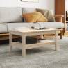 Coffee Table 80x50x40 cm Solid Wood Pine Colour natural Size 80 x 50 x 40 cm Quantity in Package 1 