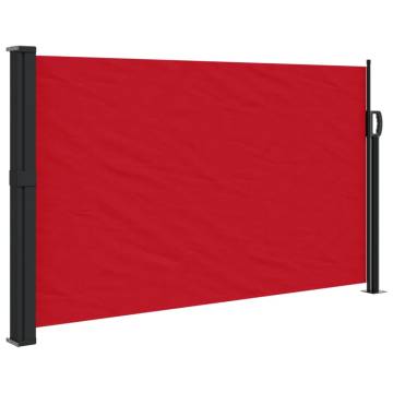 Retractable Side Awning Red 120x500 cm - Privacy Solution