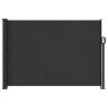 Retractable Side Awning Black 140x500 cm - Privacy Screen