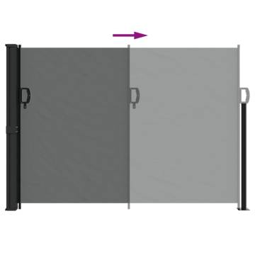 Retractable Side Awning Anthracite 140x600 cm - Hipomarket