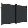 Retractable Side Awning Black 200x600 cm - Instant Privacy