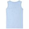 Kids' Tank Top Soft Blue Melange - Stylish & Comfortable