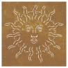 Garden Wall Decoration - Corten Steel Sun Design 55x55 cm