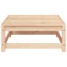 Garden Footstool 70x70x30 cm - Solid Pine Wood Design