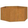 Rusty Corten Steel Planter 90x90x45 cm - Durable & Stylish