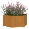 Rusty Corten Steel Planter 90x90x45 cm - Durable & Stylish