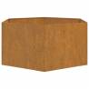 Rusty Corten Steel Planter 90x90x45 cm - Durable & Stylish