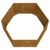 Rusty Corten Steel Planter 90x90x45 cm - Durable & Stylish