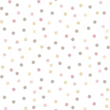 Noordwand Mondo Baby Wallpaper - Pink Confetti Dots