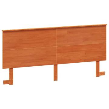 Headboard Wax Brown 180 cm Solid Wood Pine | HipoMarket