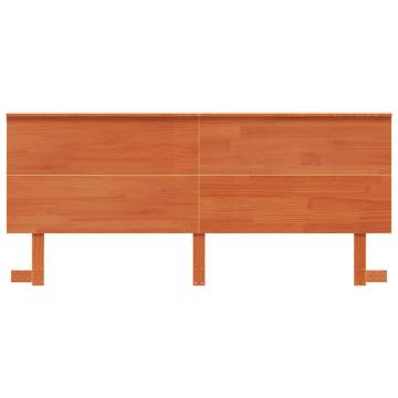 Headboard Wax Brown 180 cm Solid Wood Pine | HipoMarket