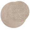 Rug HUARTE Short Pile Soft & Washable Sand Ø 100 cm | HipoMarket