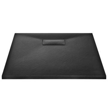 SMC Black Shower Base Tray 90x70 cm | Stylish & Durable