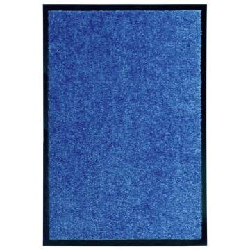 Washable Blue Doormat 40x60 cm - Easy to Clean & Slip-Resistant