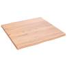 Light Brown Solid Oak Table Top - 60x60 cm | HipoMarket