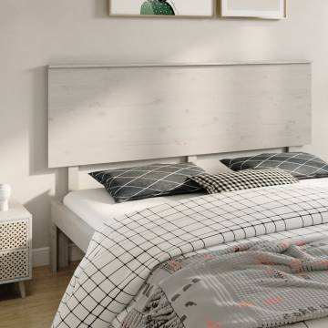 Elegant White Pine Bed Headboard | 184x6x82.5 cm