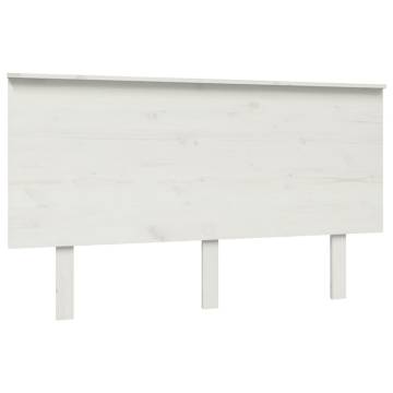 Elegant White Pine Bed Headboard | 184x6x82.5 cm