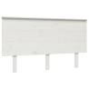 Elegant White Pine Bed Headboard | 184x6x82.5 cm