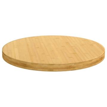 Bamboo Table Top Ø70x4 cm - Durable & Versatile Design