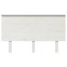 Elegant White Pine Bed Headboard | 184x6x82.5 cm