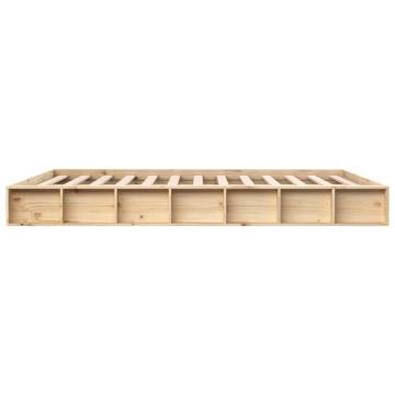 Solid Wood Bed Frame 120x200 cm | Stylish & Sturdy Design