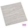 Self-Adhesive Flooring Planks - Light Grey - 55 pcs | Hipomarket