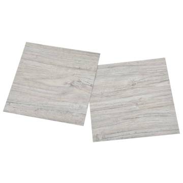 Self-Adhesive Flooring Planks - Light Grey - 55 pcs | Hipomarket