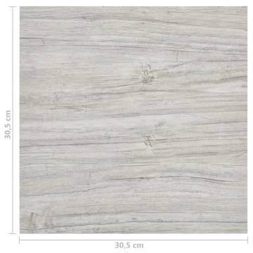 Self-Adhesive Flooring Planks - Light Grey - 55 pcs | Hipomarket