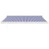 Retractable Awning Blue & White 3x2.5m | Durable & Stylish