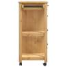 Kitchen Trolley MONZA - Solid Pine Wood | Hipomarket