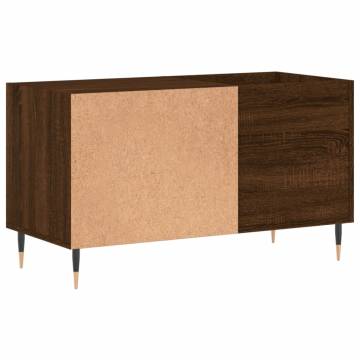 Stylish Record Cabinet in Brown Oak - 85x38x48 cm