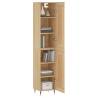 Stylish Highboard Sonoma Oak | 34.5x34x180 cm | Hipomarket