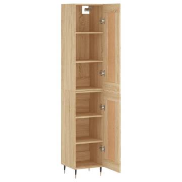 Stylish Highboard Sonoma Oak | 34.5x34x180 cm | Hipomarket