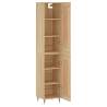 Stylish Highboard Sonoma Oak | 34.5x34x180 cm | Hipomarket