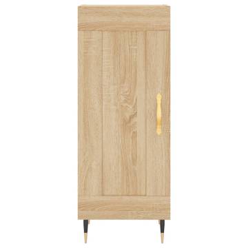 Stylish Highboard Sonoma Oak | 34.5x34x180 cm | Hipomarket