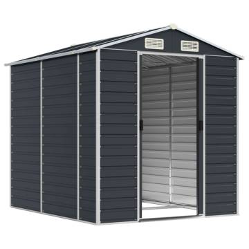 Garden Shed Anthracite 191x215 cm - Galvanised Steel Storage