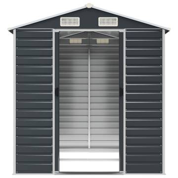 Garden Shed Anthracite 191x215 cm - Galvanised Steel Storage