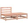 Garden Sofa Armless with Footstool - Solid Wood Douglas