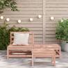 Garden Sofa Armless with Footstool - Solid Wood Douglas