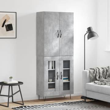 Highboard Concrete Grey - Stylish Storage Solution