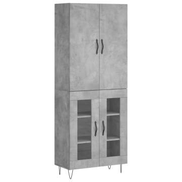 Highboard Concrete Grey - Stylish Storage Solution