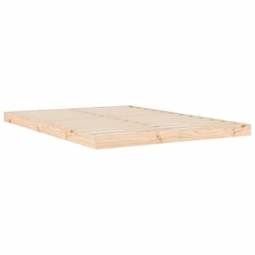 Stylish 135x190 cm Double Wood Pine Bed Frame | HipoMarket